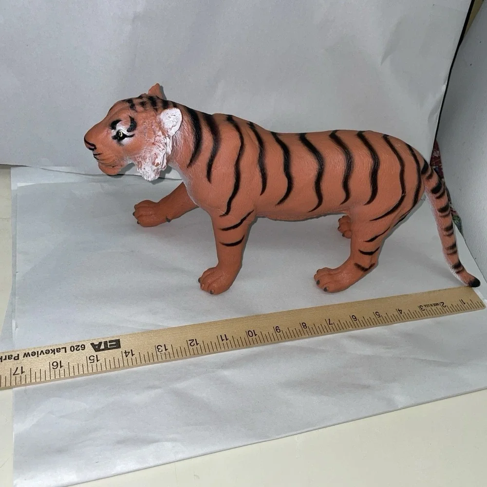 Vintage Large Rubber Tiger